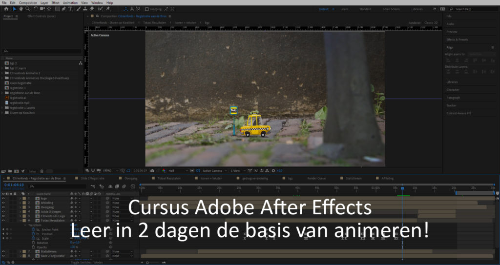 Cursus Adobe After Effects