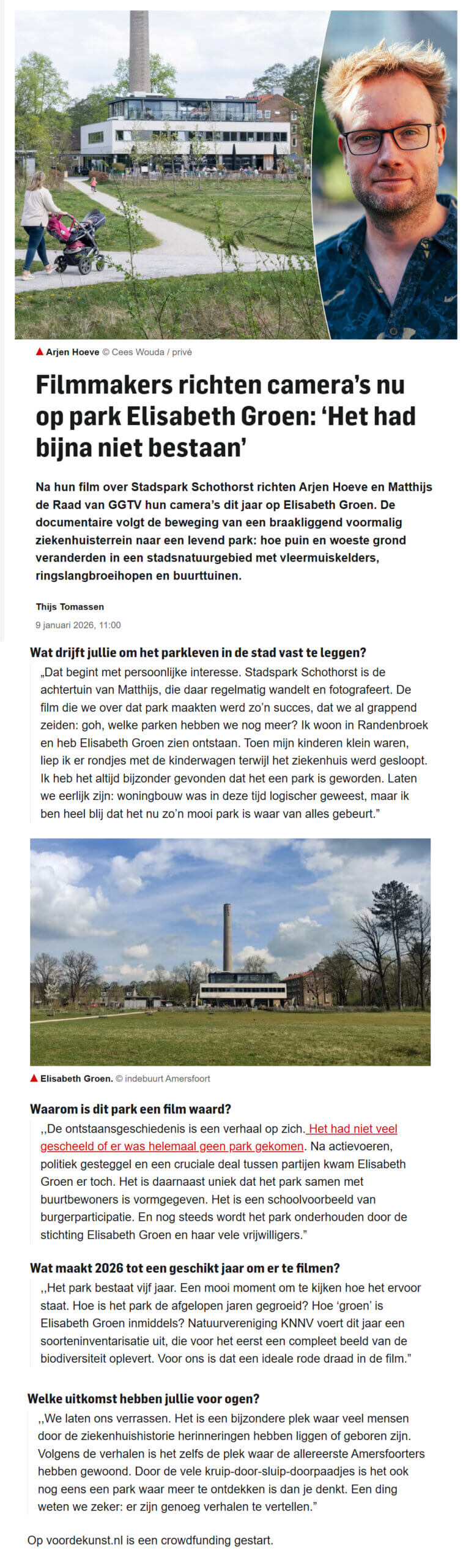 AD Amersfoort – Crowdfunding