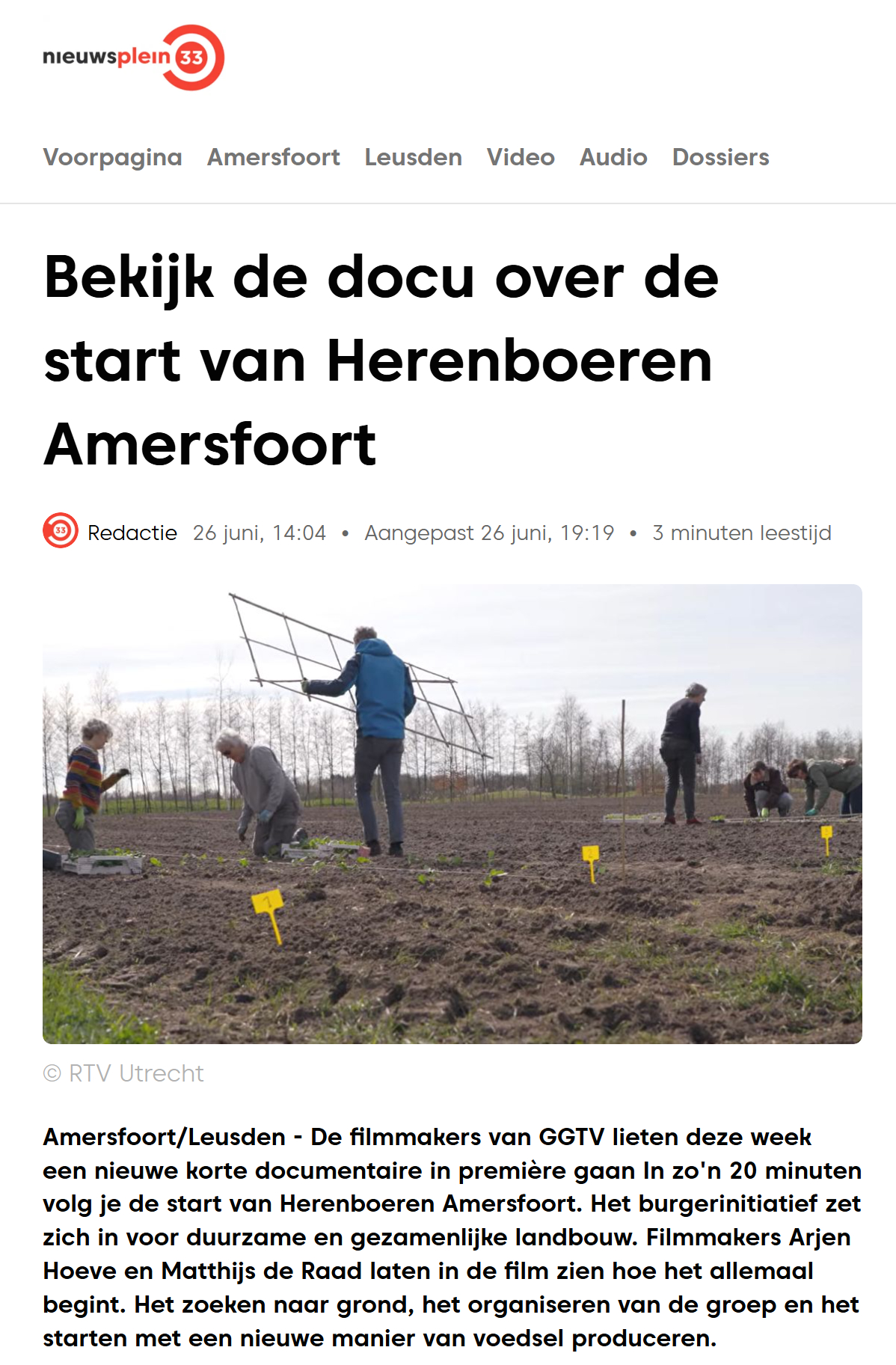 Nieuwsplein33 Herenboeren
